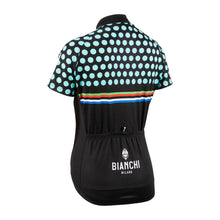 Load image into Gallery viewer, Bianchi Milano Sosio Women's Cycling Jersey (Black / Celeste) Small