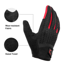 Load image into Gallery viewer, Cycling Gloves Full Finger with Gel Padded Shock Absorbing