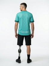 Load image into Gallery viewer, Men's MTB Short Sleeve Jersey | Teal Geometric