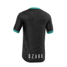 Load image into Gallery viewer, Men's MTB Short Sleeve Jersey | Black Topography