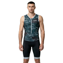 Load image into Gallery viewer, Kona Assault Men’s Triathlon Race Suit — Sleeveless Performance Tri Suit