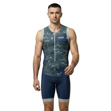 Load image into Gallery viewer, Kona Assault Men’s Triathlon Race Suit — Sleeveless Performance Tri Suit