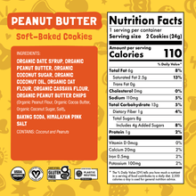 Load image into Gallery viewer, Skout Organic Peanut Butter Soft Baked Cookies