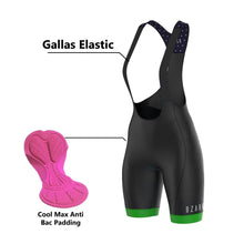 Load image into Gallery viewer, Women's Bib Shorts | Navy Blue Polka Dot