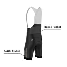 Load image into Gallery viewer, Men’s Core Charcoal Bib Shorts – Performance Fit, Comfort, and Endurance Support