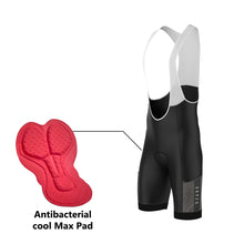 Load image into Gallery viewer, Men’s Core Charcoal Bib Shorts – Performance Fit, Comfort, and Endurance Support