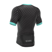 Load image into Gallery viewer, Ozark Cycling Men’s Jersey – Black Polka Dot Performance Fit with Full-Length Ventilation and Ample Storage