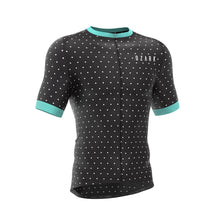 Load image into Gallery viewer, Ozark Cycling Men’s Jersey – Black Polka Dot Performance Fit with Full-Length Ventilation and Ample Storage