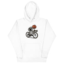 Load image into Gallery viewer, Jack-ô-Lantern Cyclist Unisex Hoodie