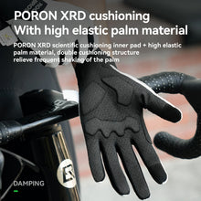 Load image into Gallery viewer, Full Finger Bike Gloves Breathable Touch screen with PORON® XRD Cushioning