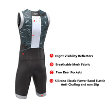 Load image into Gallery viewer, Kona Assault Men’s Triathlon Race Suit — Sleeveless Performance Tri Suit