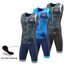 Load image into Gallery viewer, Kona Assault Men’s Triathlon Race Suit — Sleeveless Performance Tri Suit