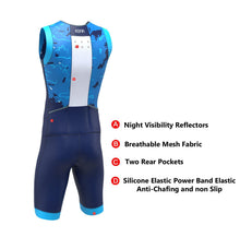 Load image into Gallery viewer, Kona Assault Men’s Triathlon Race Suit — Sleeveless Performance Tri Suit