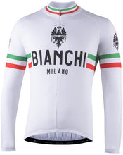 Load image into Gallery viewer, Bianchi Milano Leggenda Storia Men's L/S Cycling Jersey (White) M, 2XL