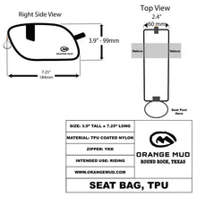 Load image into Gallery viewer, Seat Bag, Welded, TPU, Black