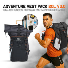 Load image into Gallery viewer, Adventure Vest Pack, 20L 3.0: Ideal for running, riding and fast packing big distances.