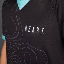 Load image into Gallery viewer, Men's MTB Short Sleeve Jersey | Black Topography