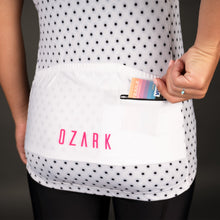 Load image into Gallery viewer, Women's Short Sleeve Jersey | White Polka Dot