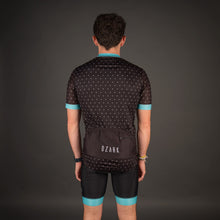 Load image into Gallery viewer, Ozark Cycling Men’s Jersey – Black Polka Dot Performance Fit with Full-Length Ventilation and Ample Storage
