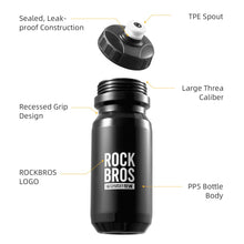 Load image into Gallery viewer, ROCKBROS Bike Water Bottle Squeeze Bicycle Water Bottle BPA-Free
