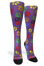 Load image into Gallery viewer, Paw Prints Station Purple - (Standard &amp; Extra Wide)
