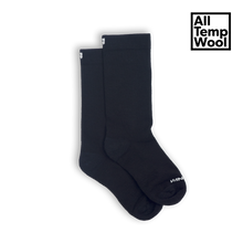 Load image into Gallery viewer, Socks - Black Logo Wool
