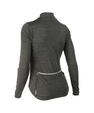 Load image into Gallery viewer, Voler W. MIDWEIGHT MERINO LS JERSEY - CHARCOAL HEATHER
