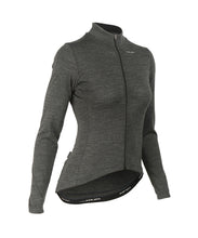 Load image into Gallery viewer, Voler W. MIDWEIGHT MERINO LS JERSEY - CHARCOAL HEATHER
