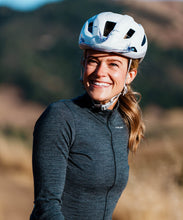 Load image into Gallery viewer, Voler W. MIDWEIGHT MERINO LS JERSEY - CHARCOAL HEATHER
