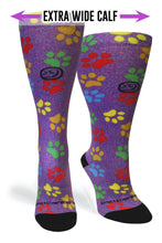 Load image into Gallery viewer, Paw Prints Station Purple - (Standard &amp; Extra Wide)
