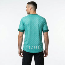 Load image into Gallery viewer, Men's MTB Short Sleeve Jersey | Teal Geometric
