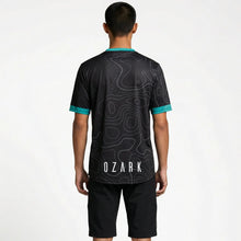 Load image into Gallery viewer, Men's MTB Short Sleeve Jersey | Black Topography
