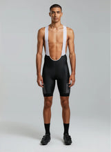 Load image into Gallery viewer, Men’s Core Charcoal Bib Shorts – Performance Fit, Comfort, and Endurance Support
