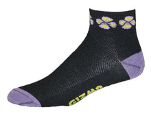 Load image into Gallery viewer, GIZMO Socks - Flowers - Black - Small Only
