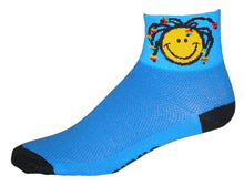 Load image into Gallery viewer, GIZMO Socks - Smile Mon! - Blue - Small Only
