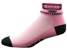 Load image into Gallery viewer, GIZMO Socks - High Maintenance - Pink - Medium Only
