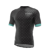 Load image into Gallery viewer, Ozark Cycling Men’s Jersey – Black Polka Dot Performance Fit with Full-Length Ventilation and Ample Storage
