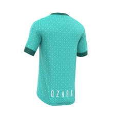 Load image into Gallery viewer, Men's MTB Short Sleeve Jersey | Teal Geometric
