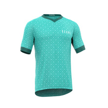 Load image into Gallery viewer, Men's MTB Short Sleeve Jersey | Teal Geometric
