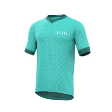 Load image into Gallery viewer, Men's MTB Short Sleeve Jersey | Teal Geometric
