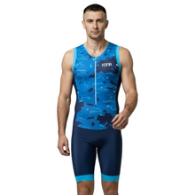 Load image into Gallery viewer, Kona Assault Men’s Triathlon Race Suit — Sleeveless Performance Tri Suit
