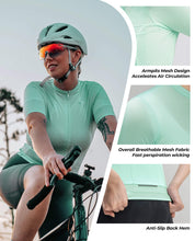 Load image into Gallery viewer, Women's TVI Solid Color Short-Sleeve Cycling Jersey
