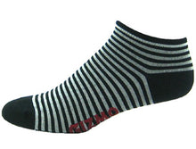 Load image into Gallery viewer, GIZMO Socks - Stripes - Black - Small &amp; Medium
