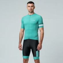Load image into Gallery viewer, Ozark Cycling Men’s Teal Core Road Jersey – Breathable, Performance Fit with Four-Pocket Storage
