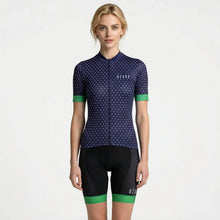 Load image into Gallery viewer, Women's Jersey | Navy Blue Polka Dot
