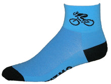 Load image into Gallery viewer, GIZMO Socks - Bicycle - Lt. Blue - Small Only
