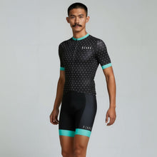 Load image into Gallery viewer, Ozark Cycling Men’s Jersey – Black Polka Dot Performance Fit with Full-Length Ventilation and Ample Storage
