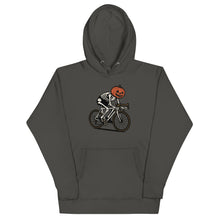 Load image into Gallery viewer, Jack-ô-Lantern Cyclist Unisex Hoodie
