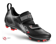 Load image into Gallery viewer, CRONO CT1 MTB OffRoad Triathlon Cycling Shoes - Black
