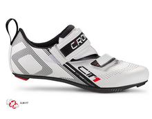 Load image into Gallery viewer, CRONO CT1 Carbon Triathlon Cycling Shoes - White
